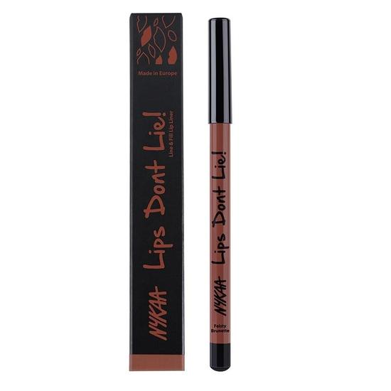 

Nykaa Lips Don t Lie! Waterproof Line & Fill Lip Liner - Feisty Brunette 11