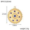 CARLIDANA DIY Baroque Zircon Heart Star Handmade Accessories Charm Stainless Steel Gold Plated Pendant Fashion Jewelry Making