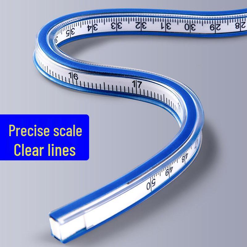 Snake Ruler: Multifunctional Curve Ruler for Clothing Patterns, Art, Manga, Engineering, and Architectural Design