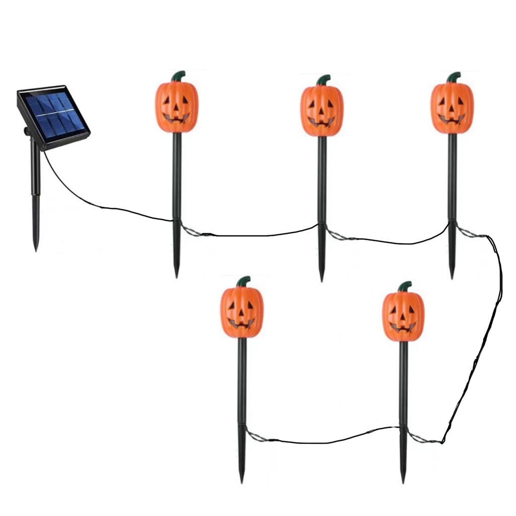 Solar Halloween Garden Lights – 6-Pack Waterproof LED & Stakes, Auto On/Off, 8-Hour Glow, Spooky Yard Decor For Trick-or-Treat