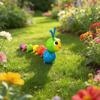 Colorful Mini Insect Model Metal Craft Caterpillar Figurine Home Decor  Bonsai Adornment