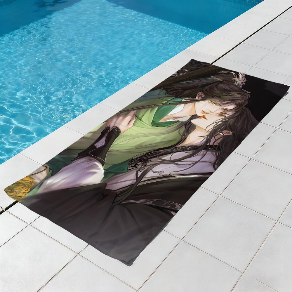 The S-scum Villains cute Self-Saving Towel Beach Quick Dry Soft Pool Towels Gift for Travel Gym Shower Camping sports