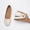 Women's Genuine Leather Square Toe Flats - Soft Sole, Versatile Casual Shoes, Sizes 34-43