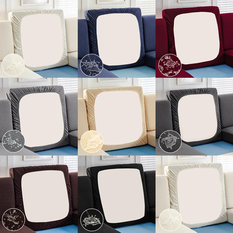 Water-Resistant Sofa Seat Cushion Slipcovers Sectional Couch Cushion Cover Stretch Non-Slip Furniture Protector For Kids, Pets