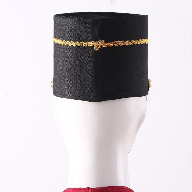 Halloween Drum Majors Hat with Feather European Style Vintage Honor Guard Hat
