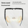AI Smart Bluetooth Glasses: Wireless Headphones with Real-Time Translation In 100+ Languages, Music Playback, and Call Functionality.