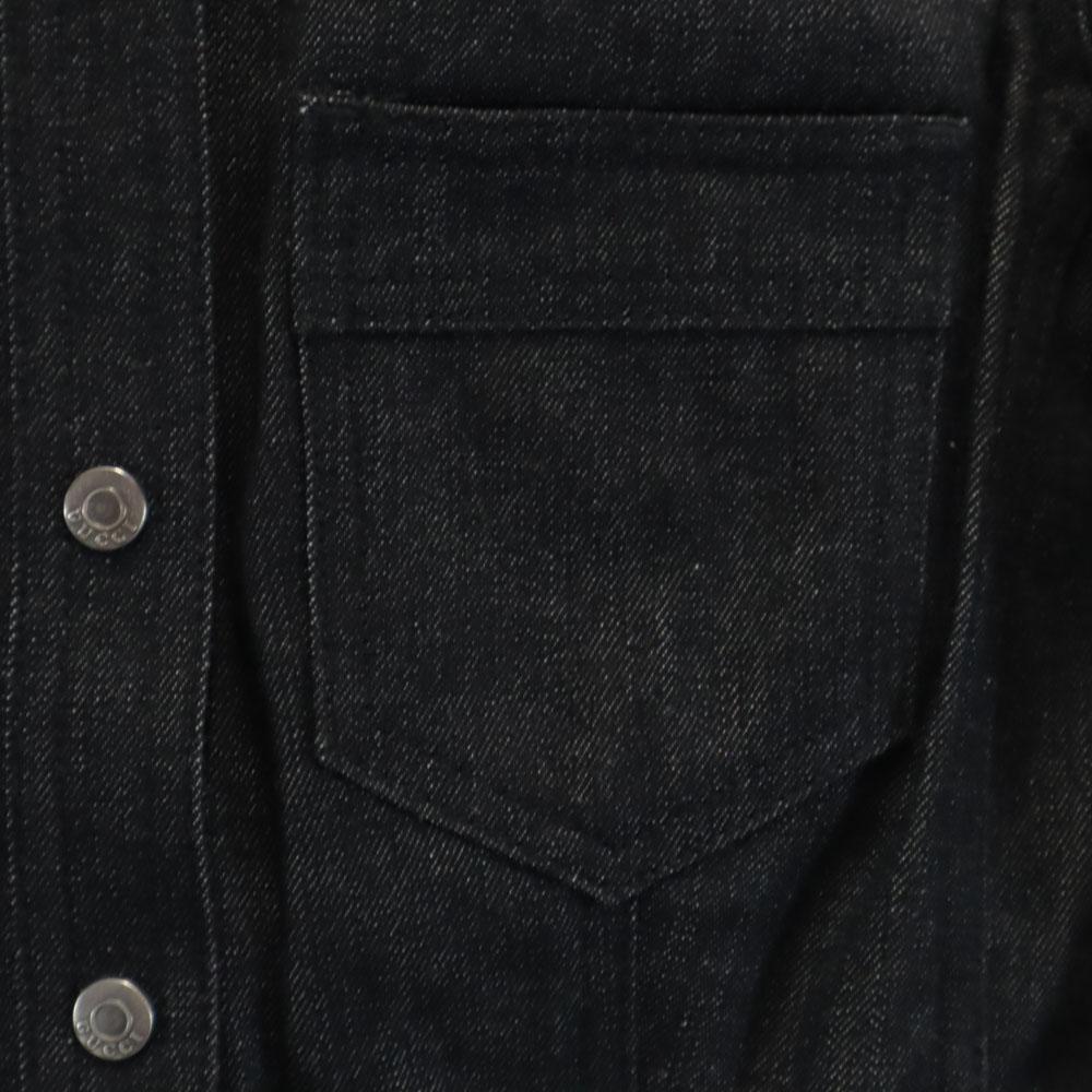 GUCCI made in Italy Denim Jacket 38 black Women Used