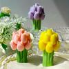 3D Tulpenstrauß Silikonform DIY Blumen Aroma Kerzen Gips Ornament Formen Handgemachtes Geschenk Seife Kerzenherstellung Zubehör