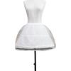 Adjustable Cosplay Crinoline White Hoop Petticoat Fashion Ball Gown Underskirt  Wedding Dress