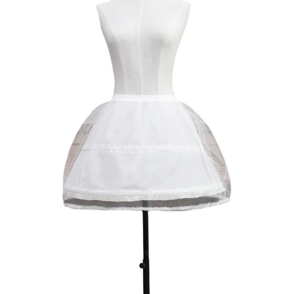 Adjustable Cosplay Crinoline White Hoop Petticoat Fashion Ball Gown Underskirt  Wedding Dress