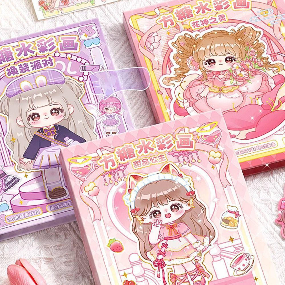 Cute Water Drawing Book Paper Watercolor Painting Book Children Drawing Toy