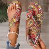  Summer new set of toe flat bottom casual light breathable open toe Velcro beach sandals women's batch