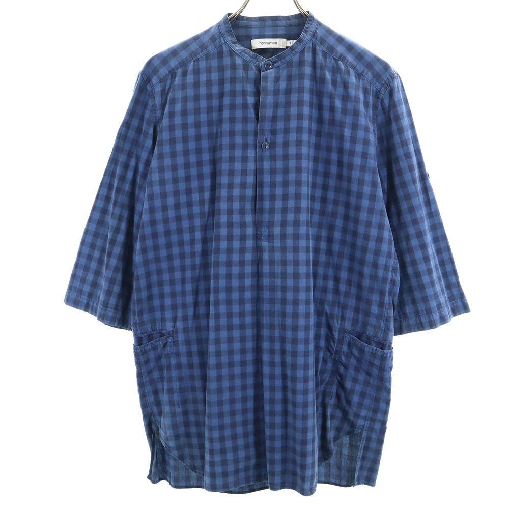

nonnative made in Japan Five-quarter sleeve Band color Check shirt 1 Men s Used