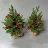 Kai Jin Christmas Decoration Red Fruit Mini Christmas Tree Pine Fruit Berry Home Tabletop Ornament