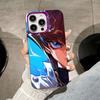 Yugioh Seto Kaiba Phone Case for iPhone 17 16 15 14 13 12 11 X XR XS Air Pro Max Plus Purple Colorful Silver Cover