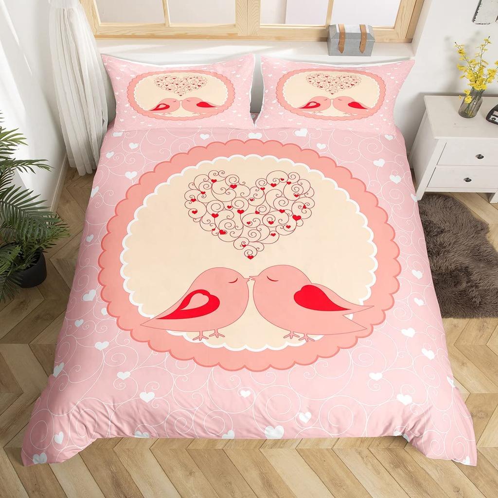 Boho Mandala Duvet Cover Collection Hummingbird Bedding Collection Microfiber Farmhouse Cute Birds Comforter Cover Queen For Kids Boys Girls