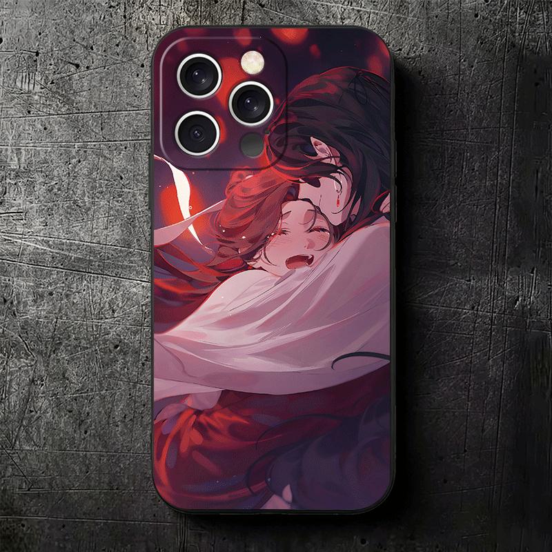 Heaven Official's Blessing Anime Soft Phone Case for iPhone 16 16E 17 Air 15 Pro Max 14 Plus 13 Mini 11 12 7 Black Cover Back Sh