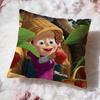 Cartoon M-Masha And The Bear Cushion Cover Premium Comfort Reversible Pillow Cove -Two In One Design For Any Room & Car Interior