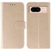For Google Pixel 8a Case PU Leather Flip Wallet Phone Cover with Strap