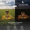 Colorful Solar Sunflower Lantern Waterproof Outdoor Glow Shadow Light Solar Powered for Pathway Lawn Garden Yard Night Decor