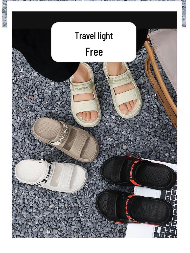 Men's 2025 Summer Sandals: Non-Slip, Wear-Resistant, Odor-Resistant, Dual-Use Lightweight Beach & Driving Slippers