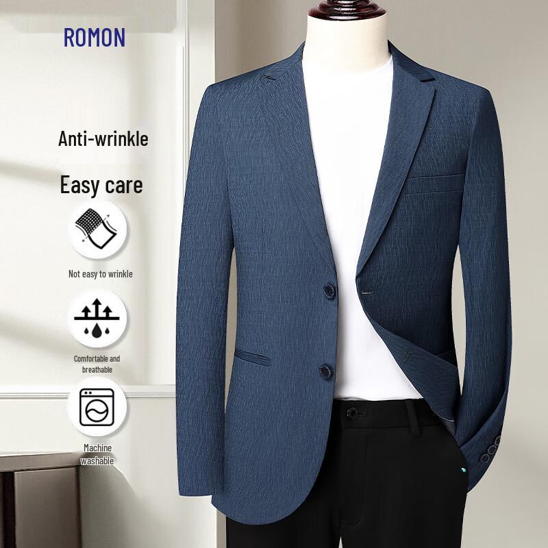 Мужской пиджак Luomeng, приталенный, в стиле business casual 185