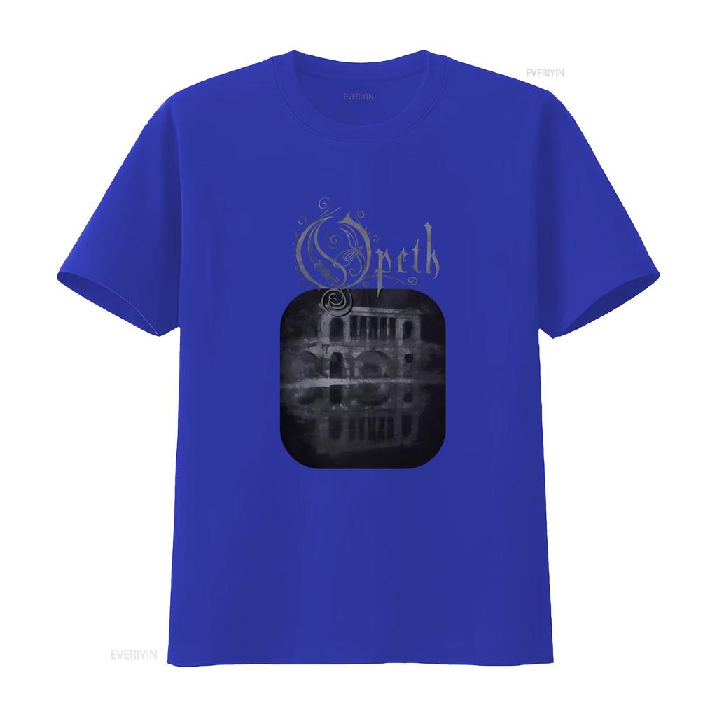 Opeth Cementerio Metal Música Banda Camiseta Negra Roja Mediana M Diseño Gótico vintage Lavada Transpirable moda Unisex Casual