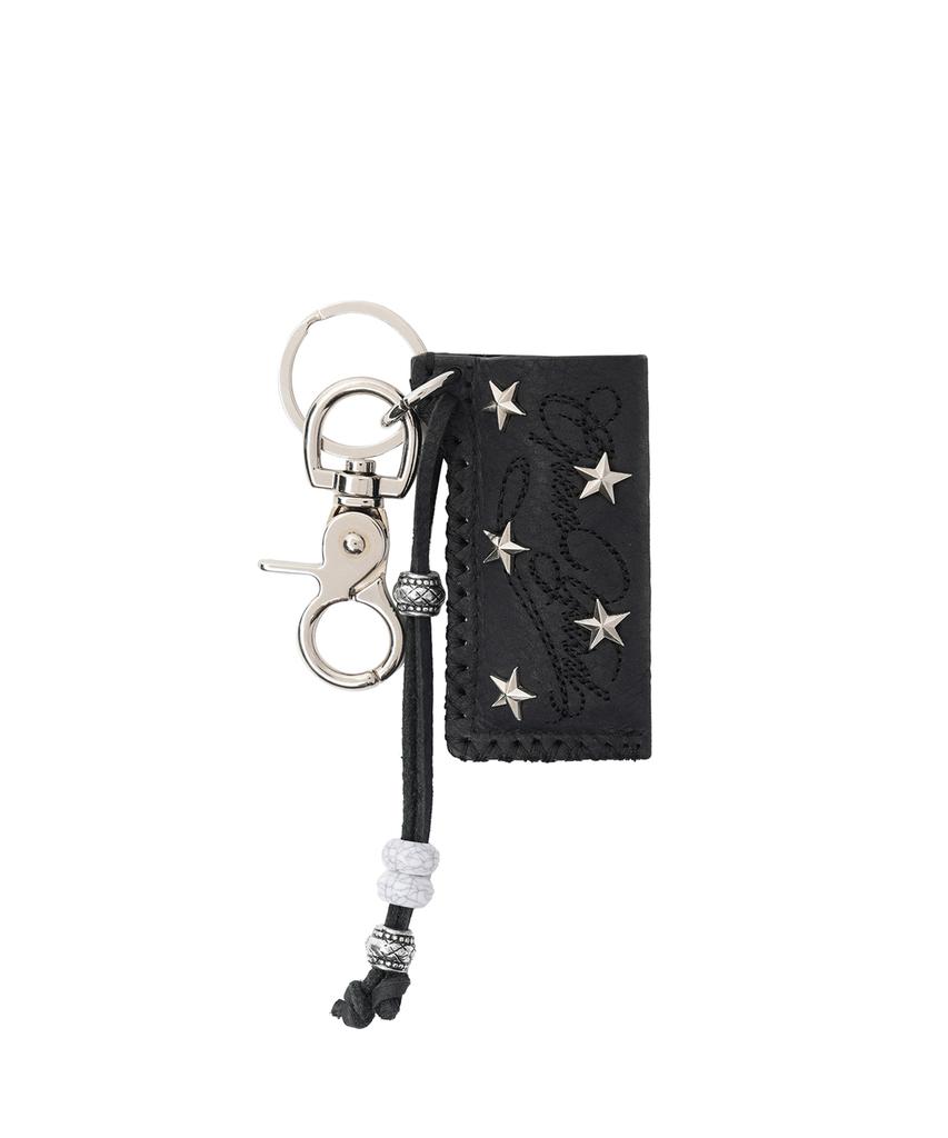 OPENYARD(OY) Star Stud Lighter Case Keyring - Black