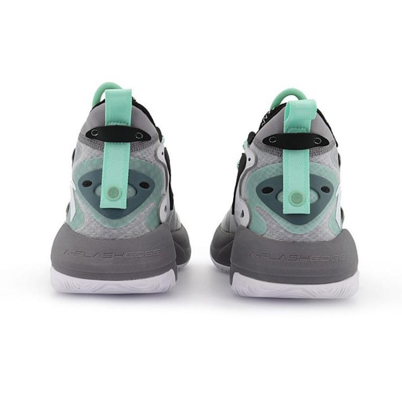 Anta Kong Chao 3 Shock Absorption Non-Slip Wear-Resistant High-Top Basketball Shoes Men Sneakers Black Gray 112131601-5