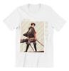 Japanese Anime Attack on Titan Print T-shirt Men's Women's Overszied Casual Cotton Short Sleeves Wit Studio Anime Men's Clothing