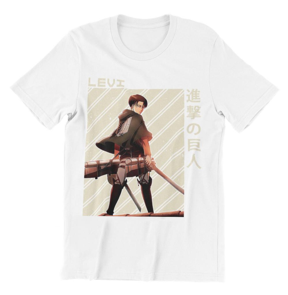 Japanese Anime Attack on Titan Print T-shirt Men's Women's Overszied Casual Cotton Short Sleeves Wit Studio Anime Men's Clothing