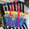 Hollow Out PVC Transparent Shoulder Bag Large Capacity Toiletry Storage Bag  Shower
