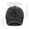 Vintage Washed Unisex Baseball Cap With I Never Argue Slogan Print Adjustable For Casual Outdoor Wear