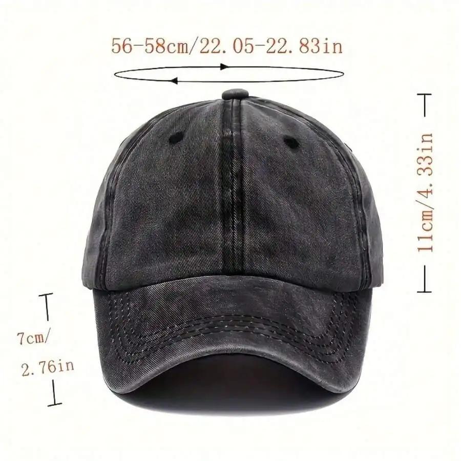 Vintage Washed Unisex Baseball Cap With I Never Argue Slogan Print Adjustable For Casual Outdoor Wear