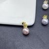 Zircon Crown Freshwater Pearl Pendant Necklace with Color-Preserving Earrings and Ear Cuffs - Fashion DIY Handmade Jewelry Accessories