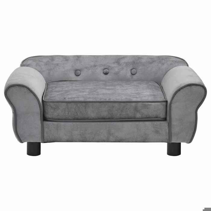 Sofa - VIDAXL - 72x45x30 Cm - Grey - Plush - Indoor
