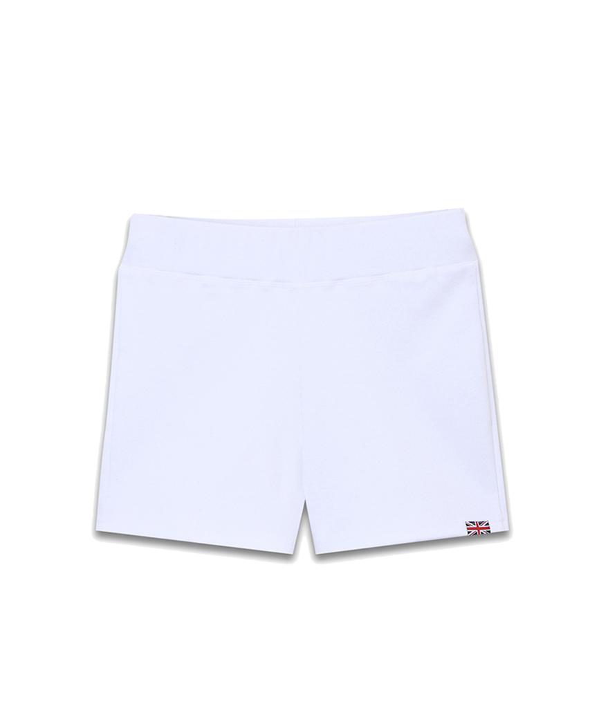 Michikoleondeonkosino Union Jack Ribbed Shorts White
