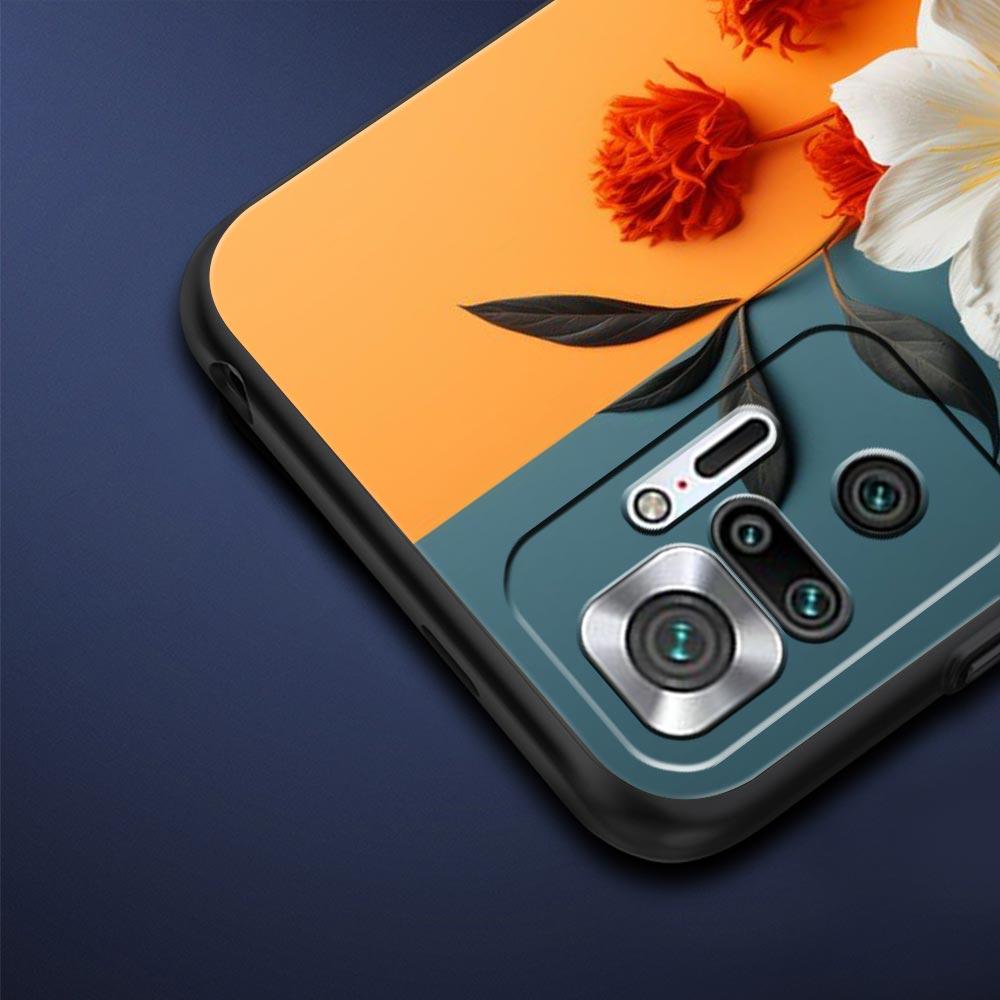 Sunflower Phone Case For Xiaomi Redmi Note 14 13 5G 10 11 12 Pro Plus 4G 14C 13C 12C 10C Black Cover