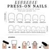 24 Pcs Simple Artificial Nail Short Square Full Cover False Nail Glossy Stick on Nail Solid Color Press On Nail