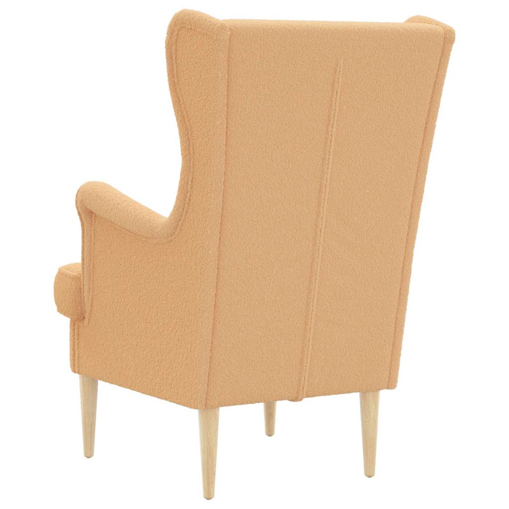 Beige Boucle Armchair