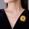Daybreak Kwai High-end Women's Fashion Oil-drip Sunflower Light Luxury Accessories Brooch