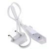 CE VDE Certified European L-Shaped 2-Pin Elbow Power Cord with 8-Character Tail