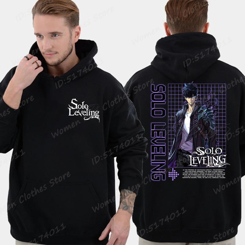 Hot Anime Lover Gift Jacket Solo Leveling Print Hoodies Men/Women Comic Sung Jinwoo Harajuku Hoodie Unisex Streetwear Pullovers