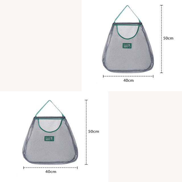 Reusable Kitchen Hanging Mesh Bag Home Fruit and Vegetable Net Pocket Hollow Storage Net Bag for Ginger Garlic Potatoes Onions