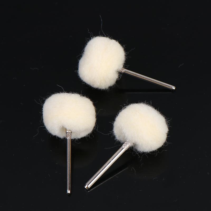 10Pcs Mini Grinding Sanding Head Abrasive Disc Felt 2.35/3Mm Shank Buffing Wheels Metal Polish Brush Drill Rotary Tool