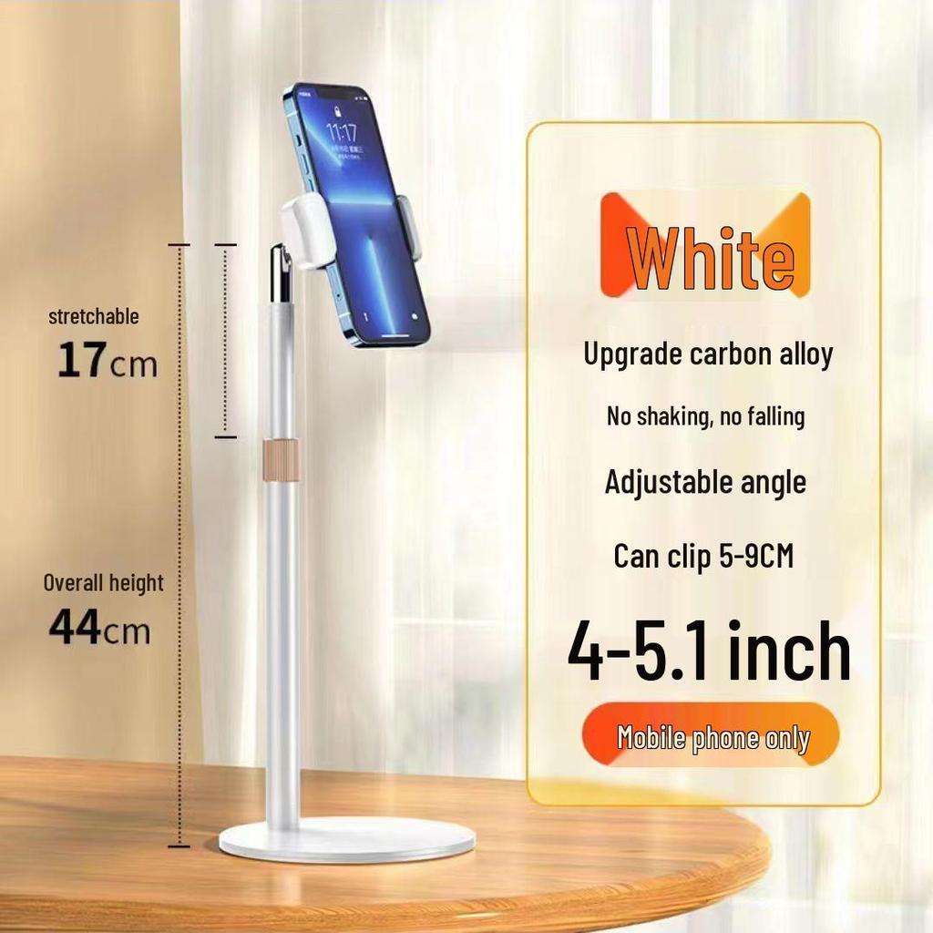 Height-Adjustable Metal Stand for iPad/Tablet - Portable & Retractable