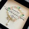 Handmade Natural Stone Crystal Beaded Bracelet Women Minimalist Elegant Jewelry Gift 2025