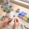 Kit Creativo Fiore di Campo con Perline Fiori Fai da Te Colorato Rilassante Kit Creativo Bouquet Hobby del Weekend Arte con Perline per Adulti Adolescenti Decorazione Fatta a Mano per la Casa