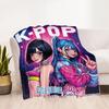 1pc K-Pop Coloring Book Blanket Comfortable Soft Lightweight Multi Seasonal Blanket for Travel Camping Picnics Sofa Office Bedroom Gift Friends