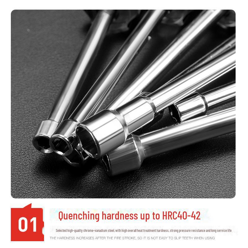 Hexagon Socket Screwdriver & Wrench Set (5.5, 7, 8, 10, 14mm)